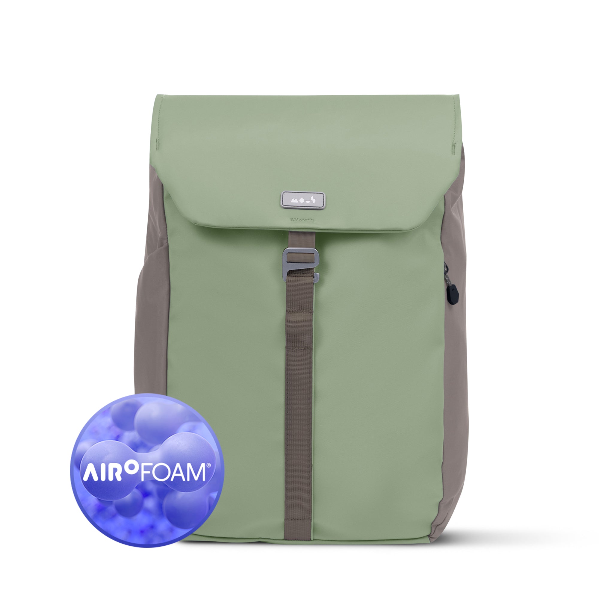 Minimalist Day Backpack with AiroFoam® Tech Protection - Sage