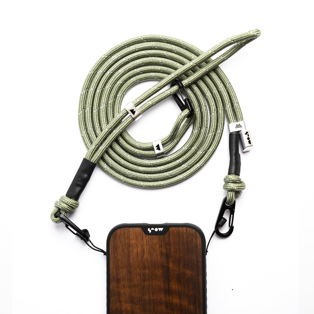 Adjustable Green Phone Sling - Hands-Free Carrying Strap for Smartphones