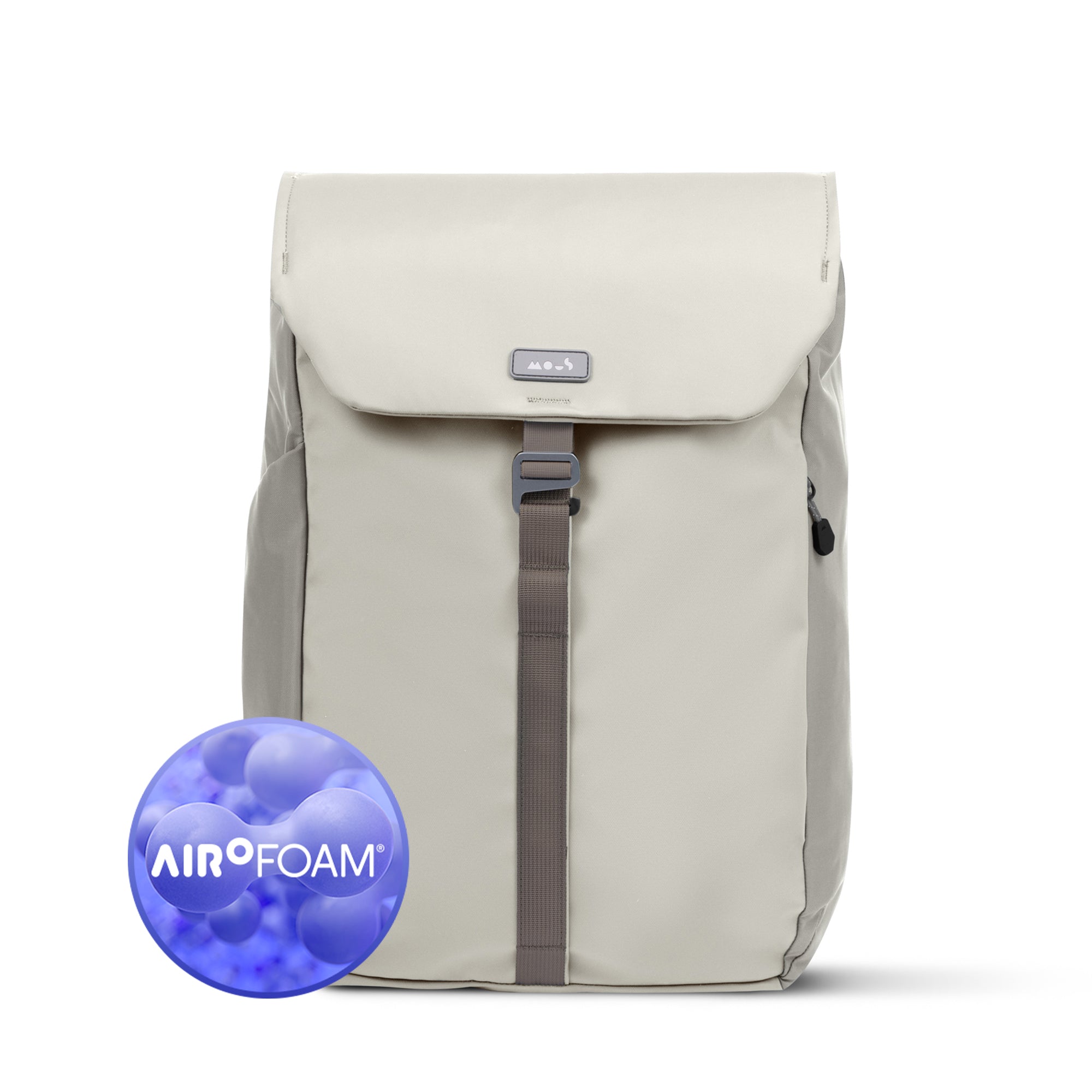 Minimalist Day Backpack with AiroFoam® Tech Protection - Stone