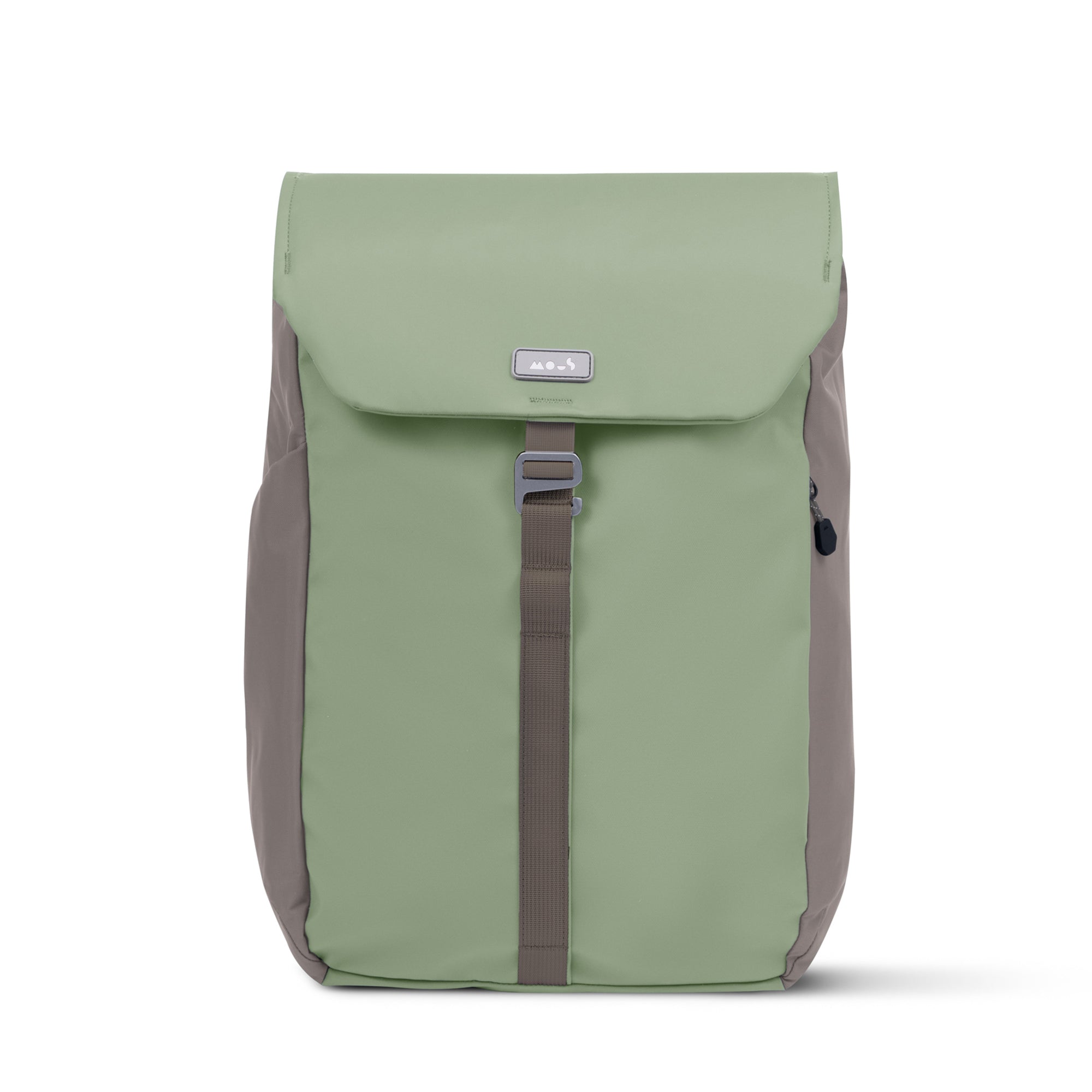 Minimalist Sage Flap Backpack – Easy Access Daypack