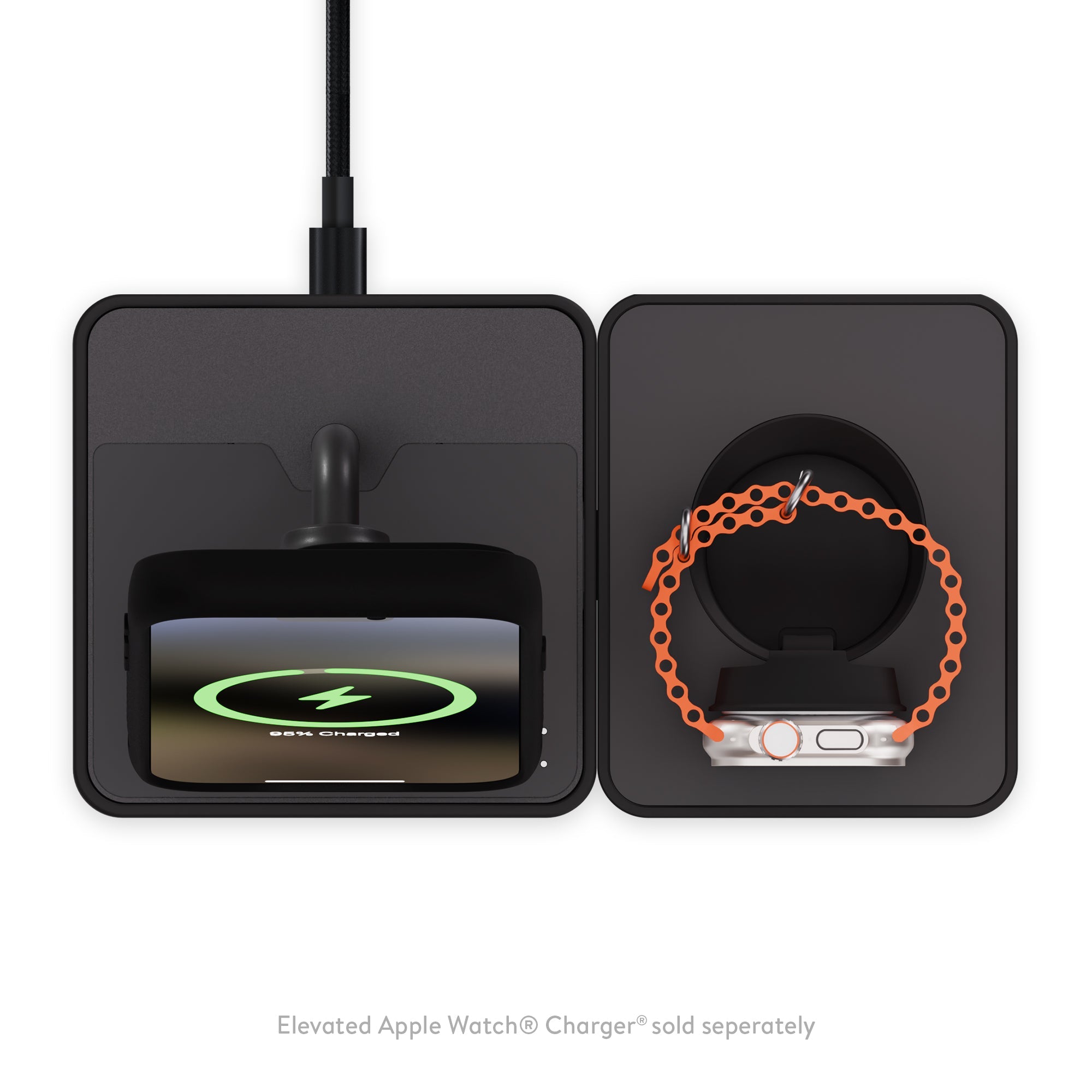 Qi2 Wireless Charging Stand - 15W Fast Charging, Matte Black
