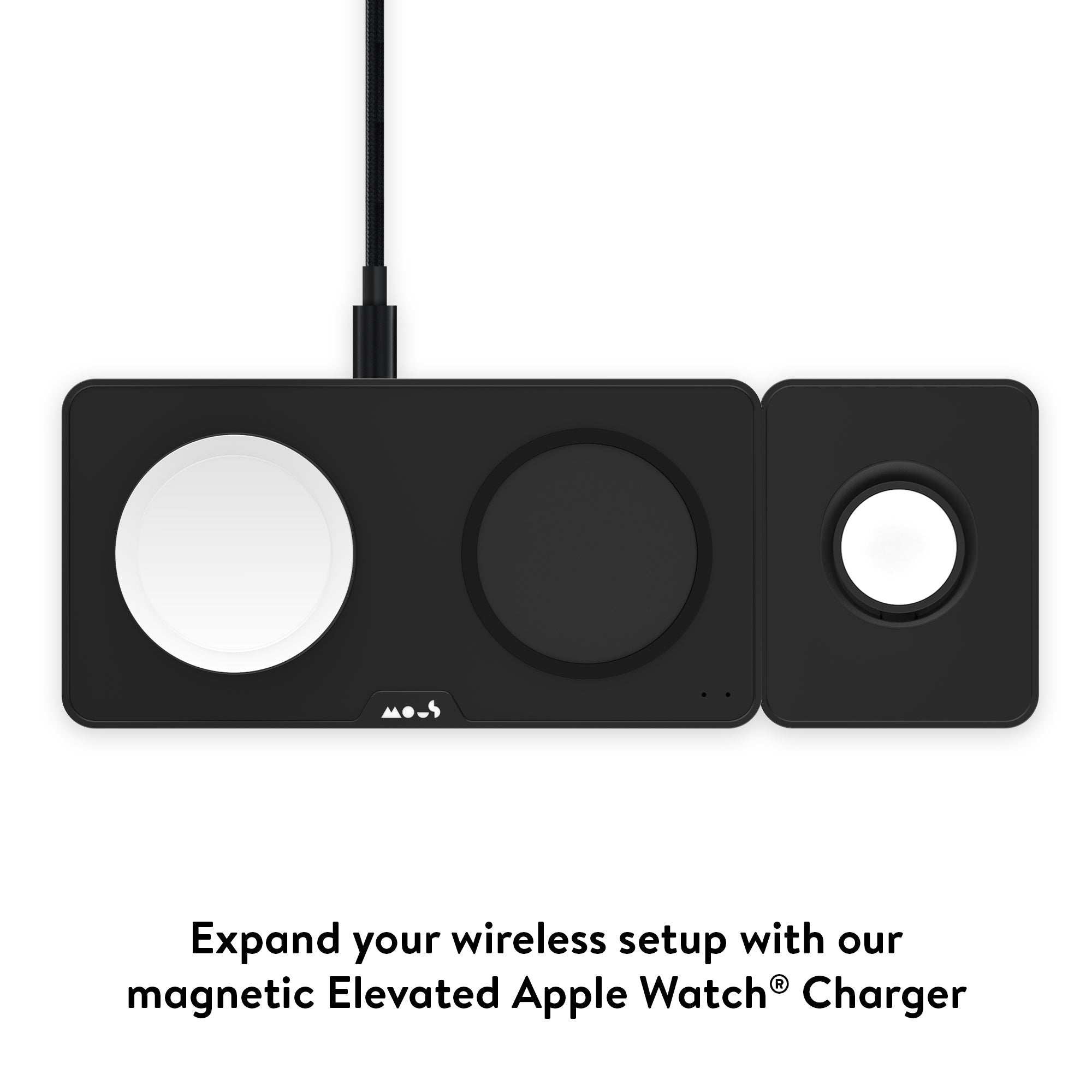 MagSafe Charging Station - Matte Black 3-in-1 Wireless Charger