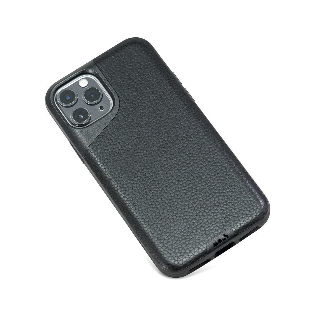 Premium Black Leather Phone Case - Slim Fit & Protective Contour Design