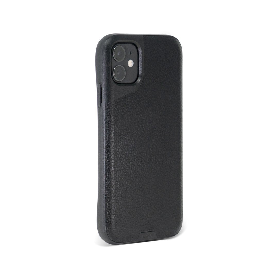 Premium Black Leather Phone Case - Slim Fit & Protective Contour Design