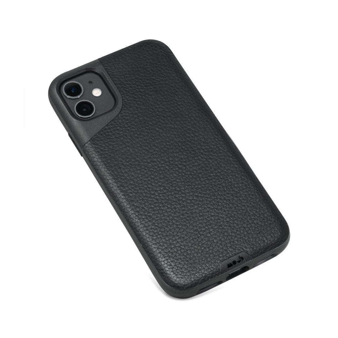 Premium Black Leather Phone Case - Slim Fit & Protective Contour Design