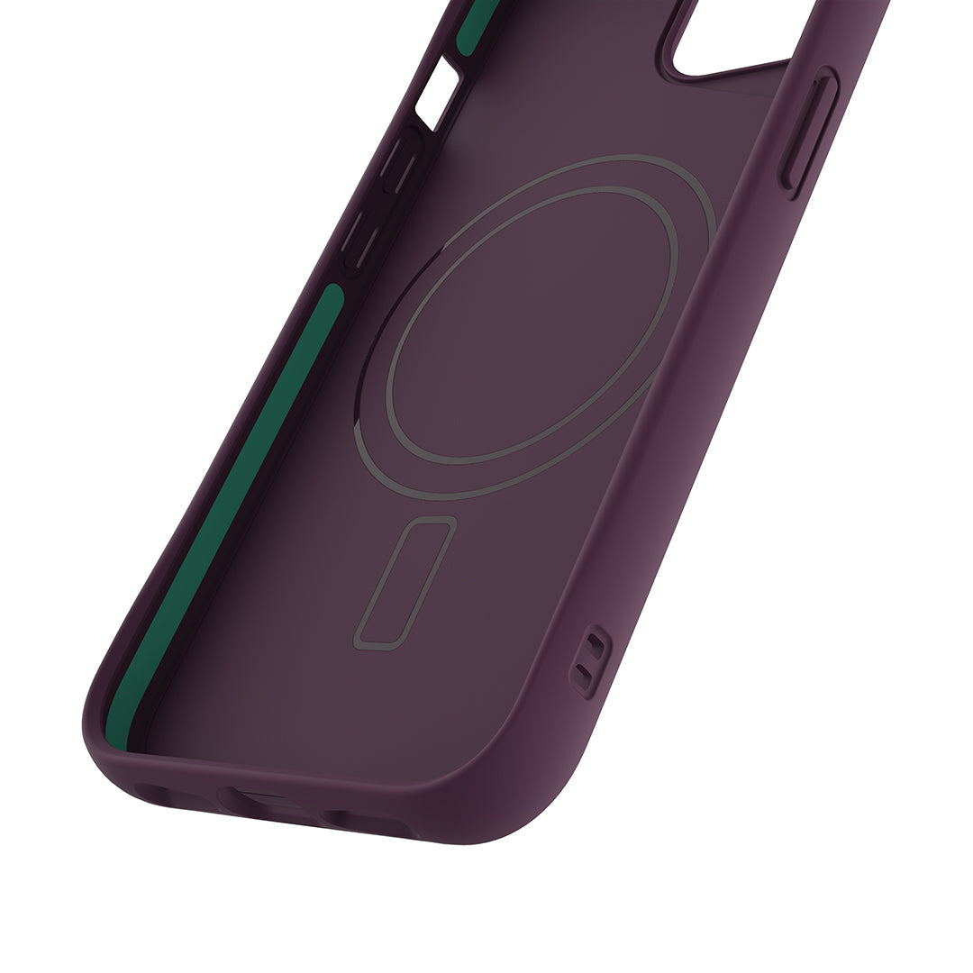 MagSafe Compatible Plum Purple iPhone Case with AiroShock Protection