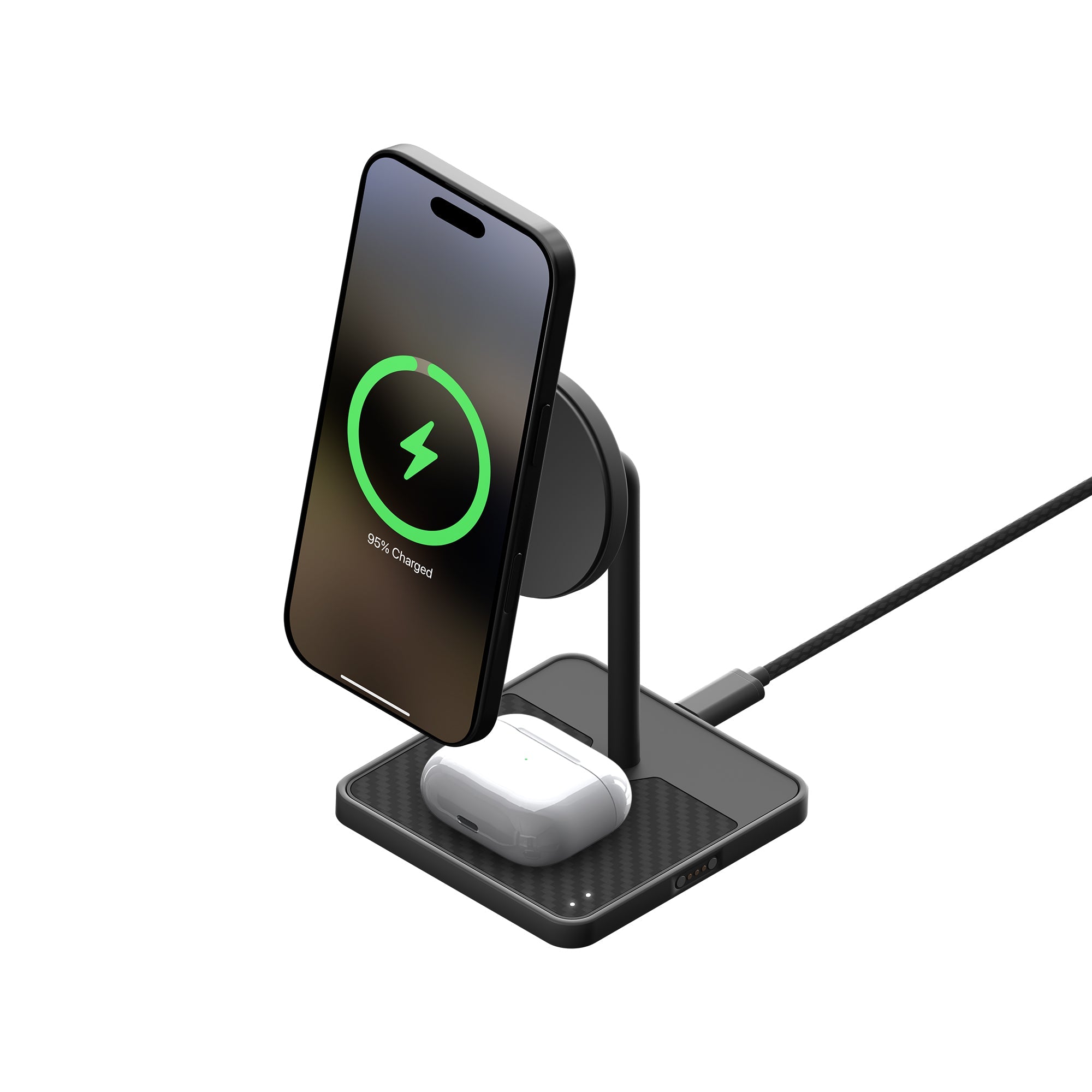 Qi2 Wireless Charging Stand with Aramid Fibre - 15W Fast Charging