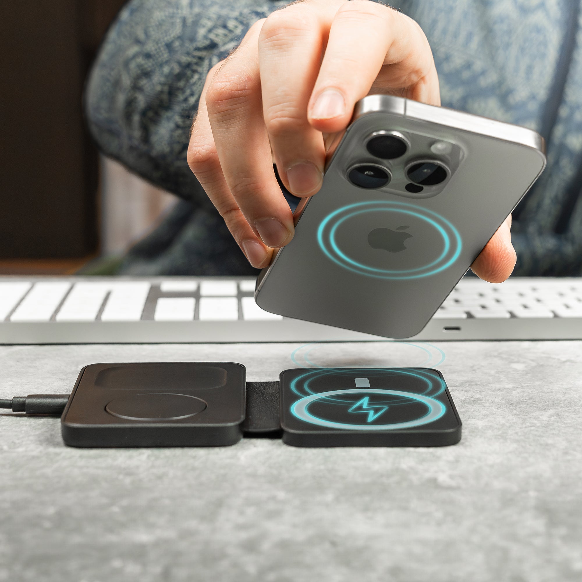MagSafe 3-in-1 Wireless Charger for iPhone, Apple Watch & AirPods
