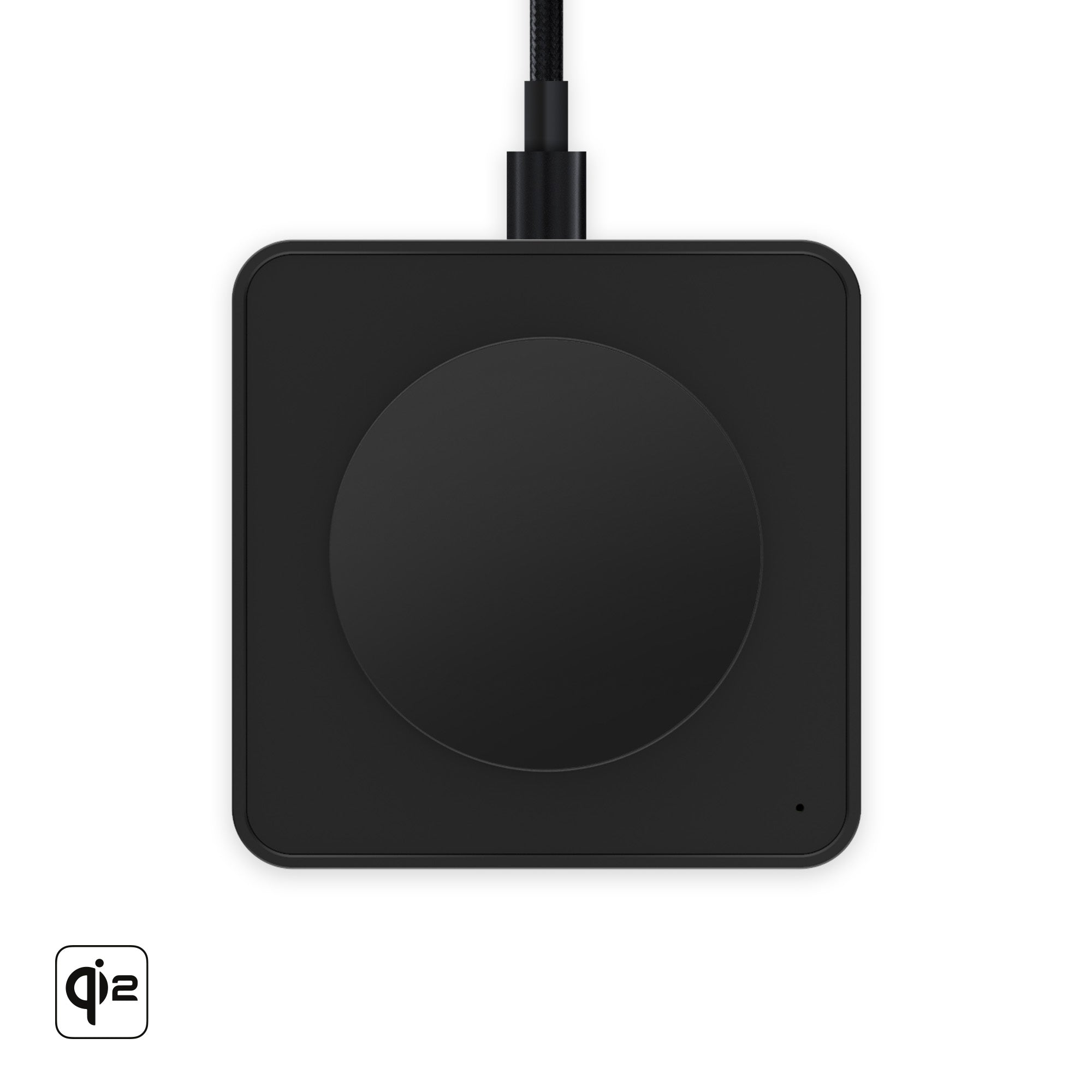 Qi2 Wireless Charging Pad - 15W Fast Matte Black Charger