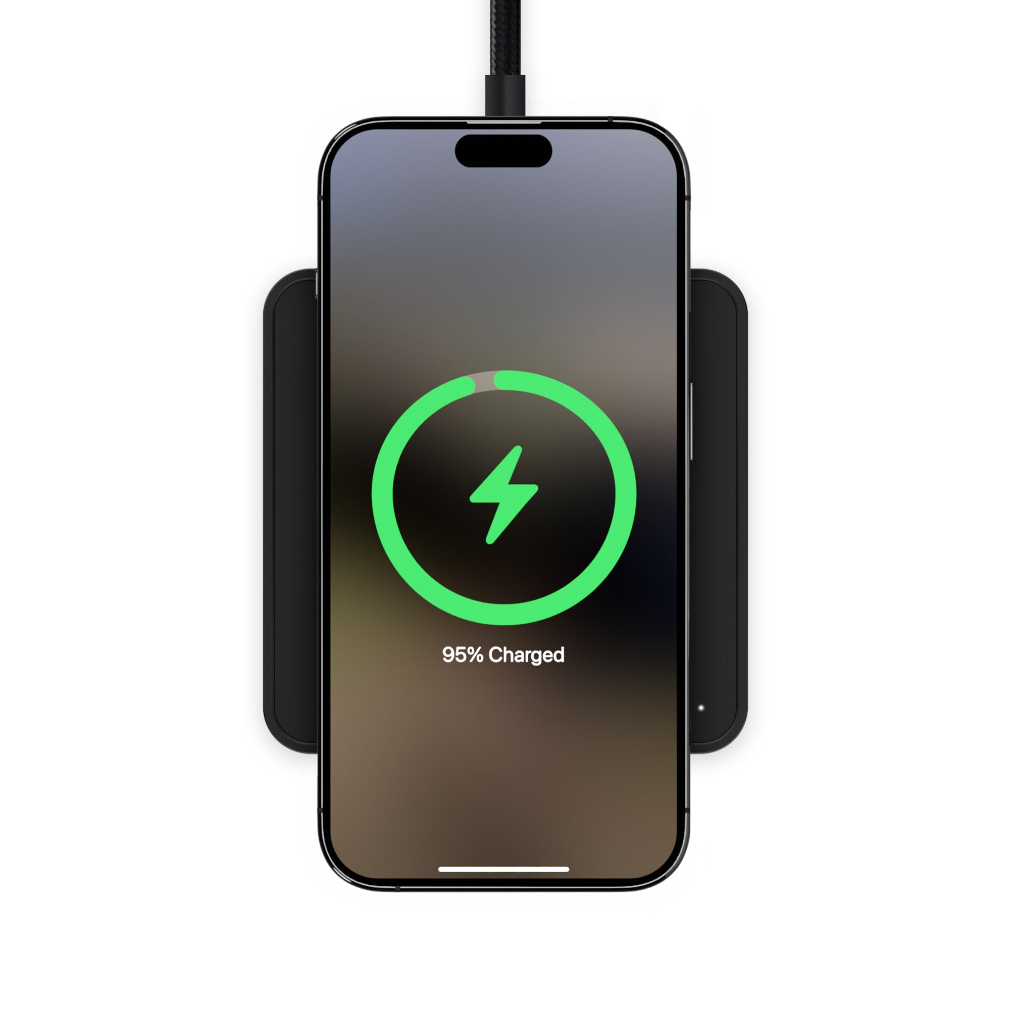 Qi2 Wireless Charging Pad - 15W Fast Matte Black Charger