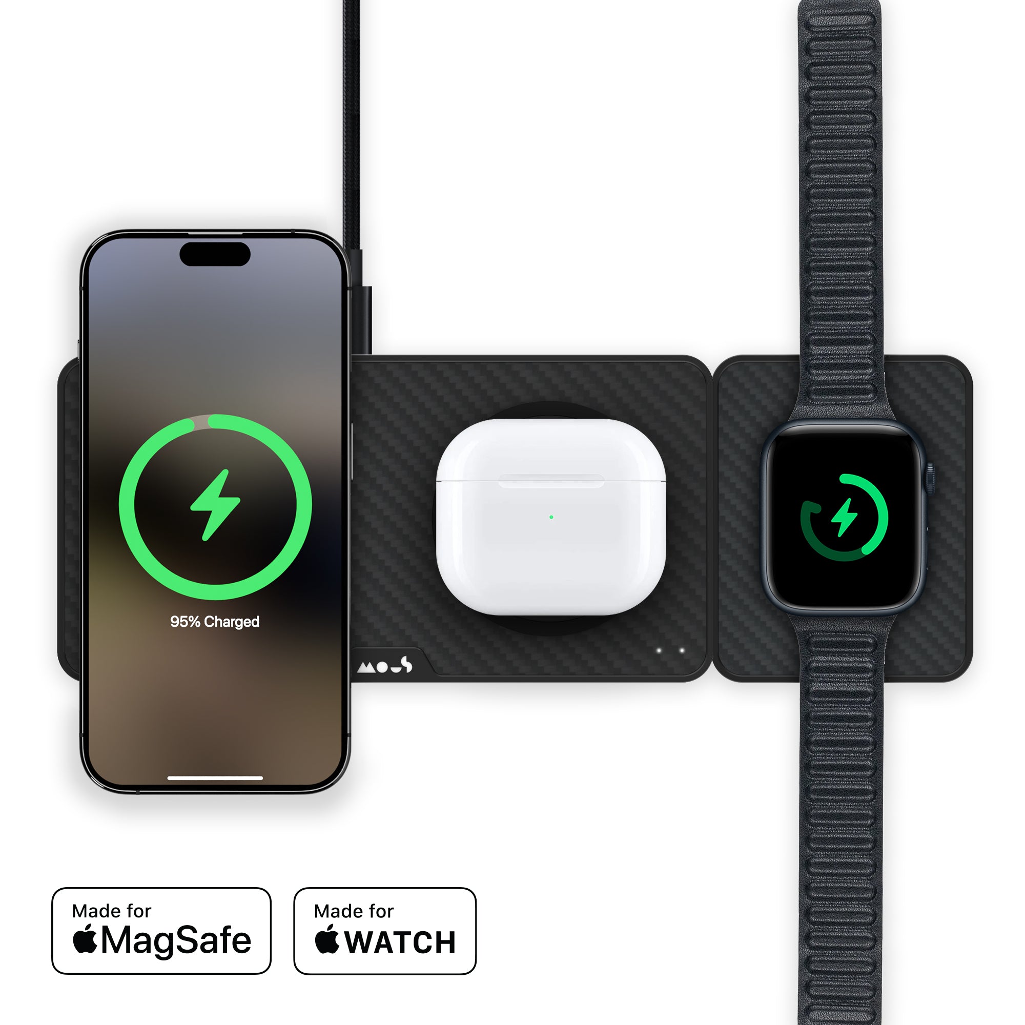 MagSafe Fast Charging Set with Apple Watch & USB-C Cables