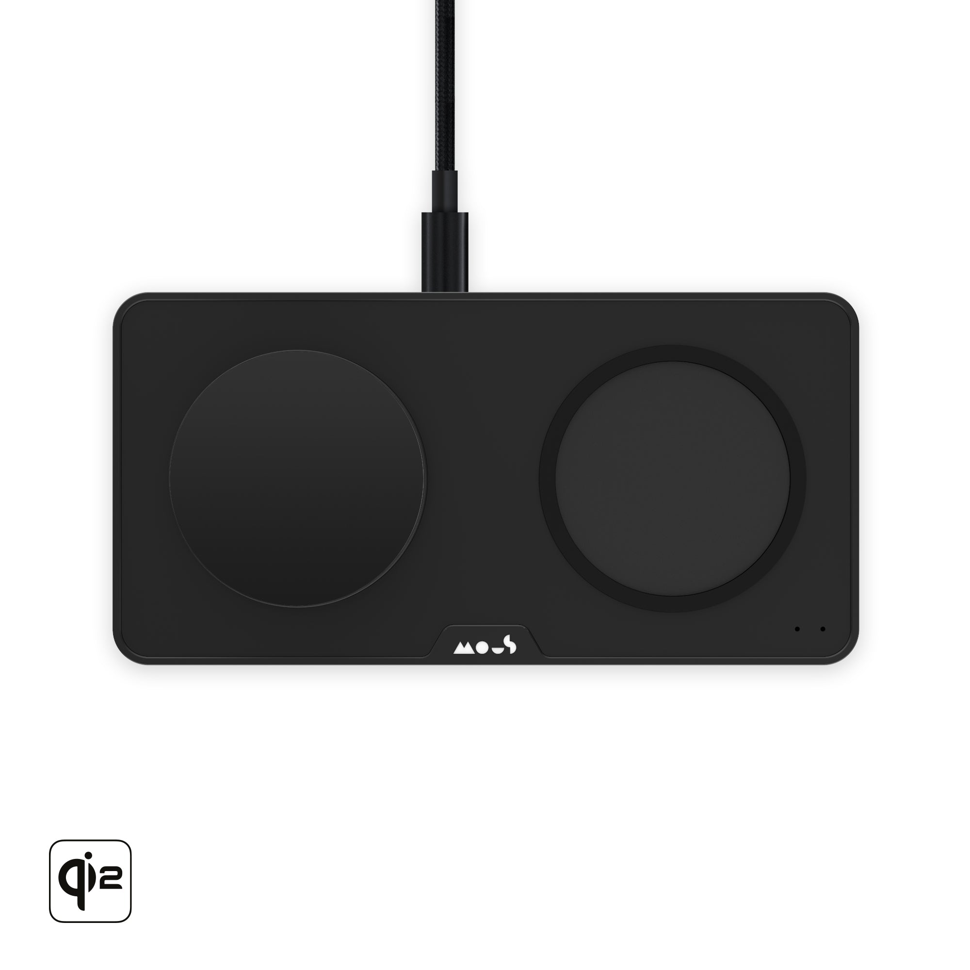 Qi2 Wireless Charging Station - Matte Black 3-Device Fast Charger
