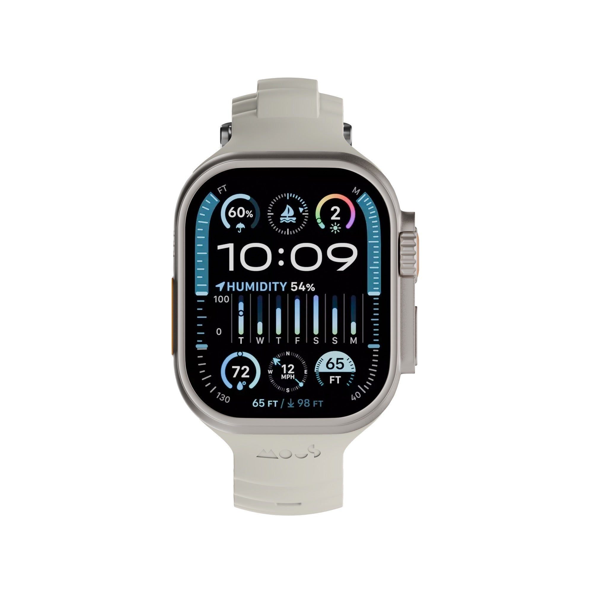 Mous Active Apple Watch Band – Durable Stone Strap for Sports