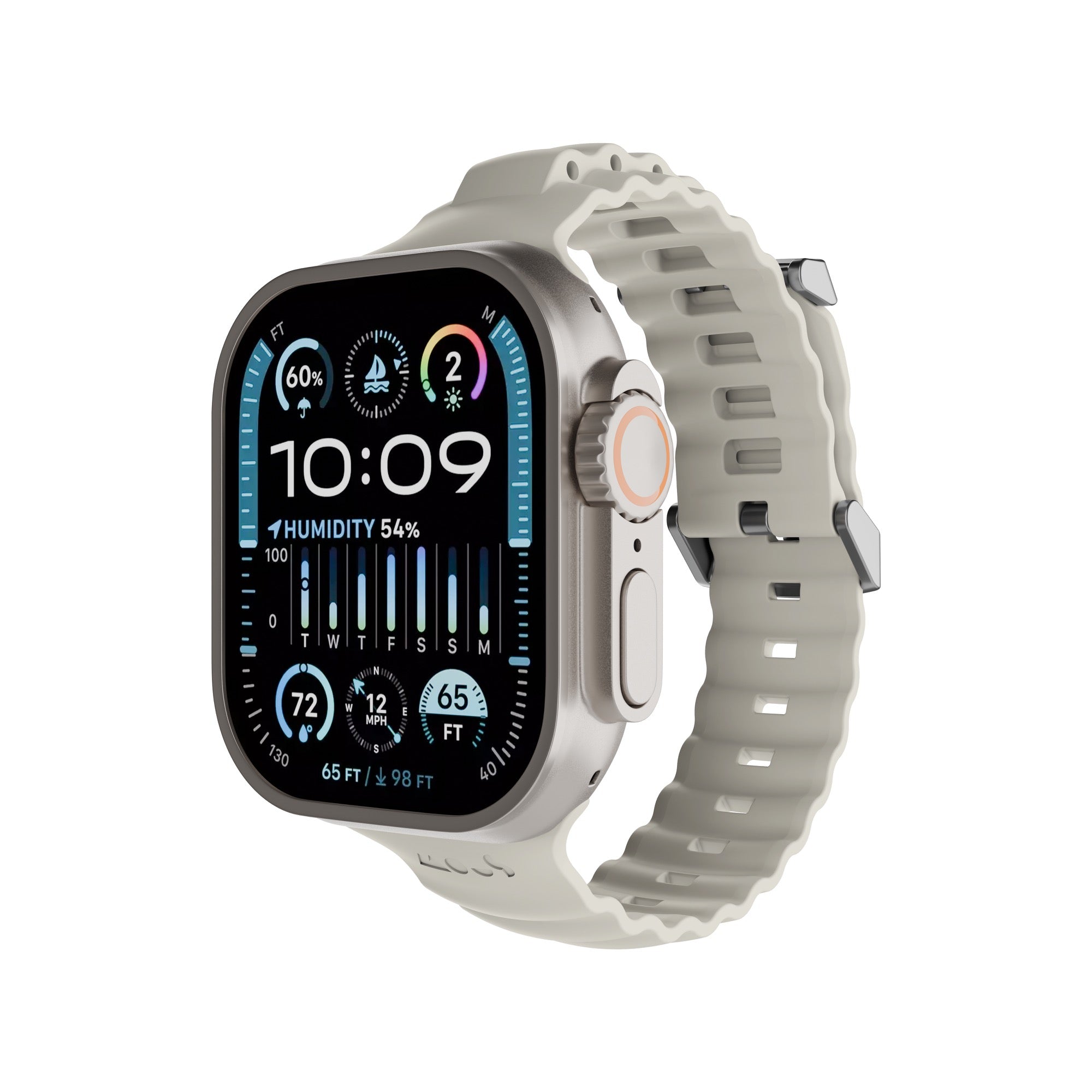 Mous Active Apple Watch Band – Durable Stone Strap for Sports