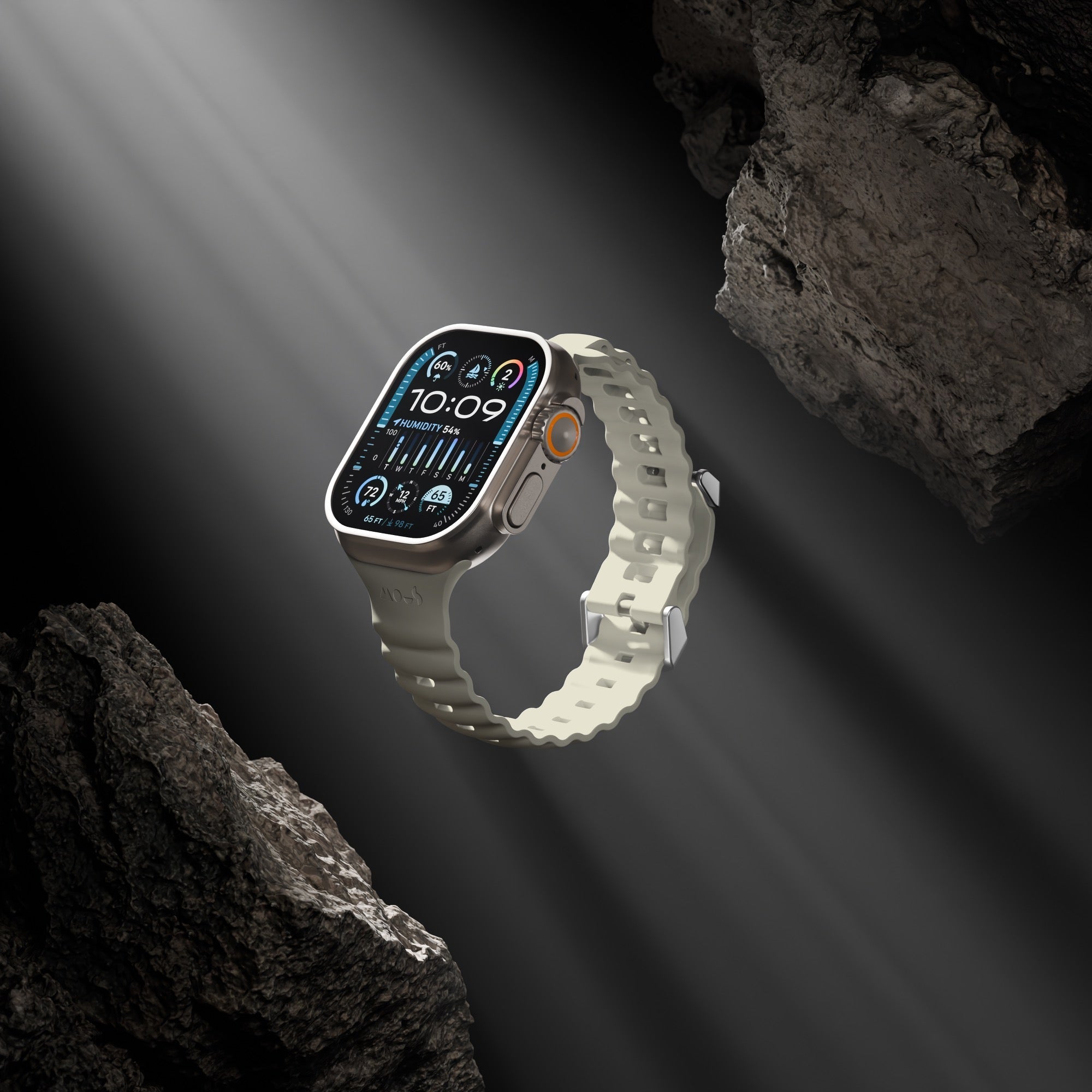 Mous Active Apple Watch Band – Durable Stone Strap for Sports